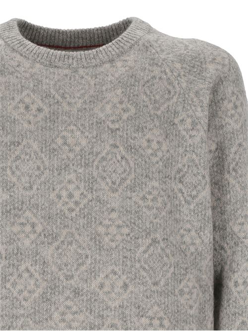 Maglione con intarsi Brunello Cucinelli | MSO708500CEW58